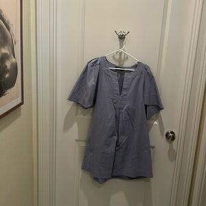 Tuckernuck Finley Flutter Sleeve Pomander Palace - light blue